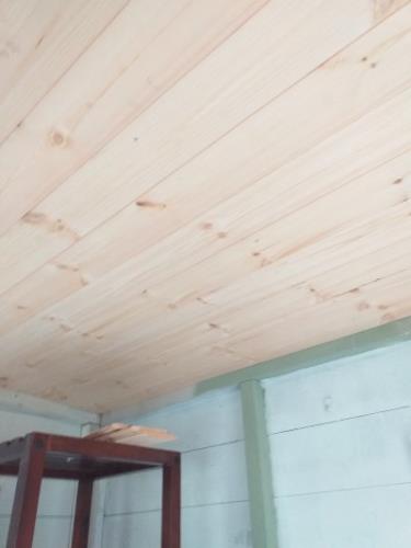 New pine ceiling walls  and flooring -  wendy house 
