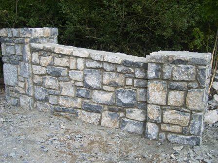 Limestone walling