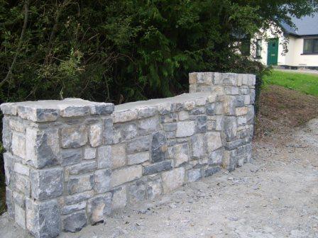 Limestone walling
